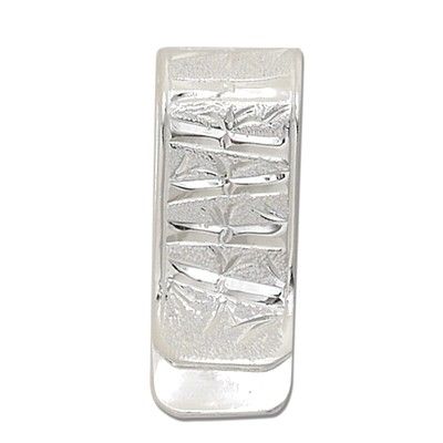 Sterling Silver Hawaiian Bamboo Design Money Clip