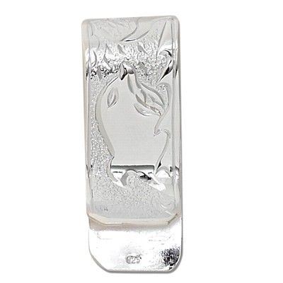 Sterling Silver Hawaiian Dolphin Design Money Clip