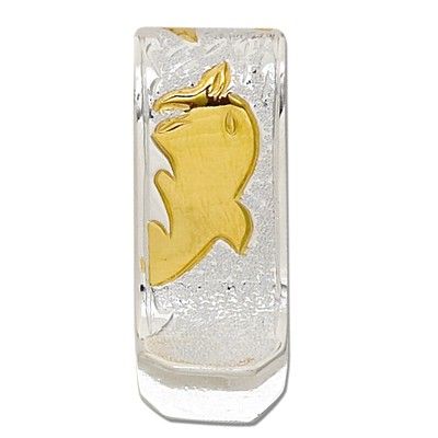 Sterling Silver Two Tone Hawaiian Dolphin Design Money Clip