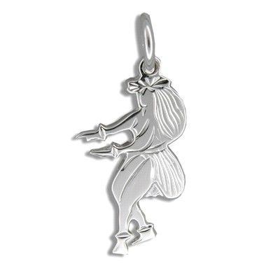 Sterling Silver Kahiko Hula Dancing II Pendant