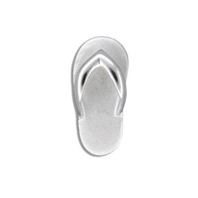 Sterling Silver Hawaiian Slipper Design Pendant (S)