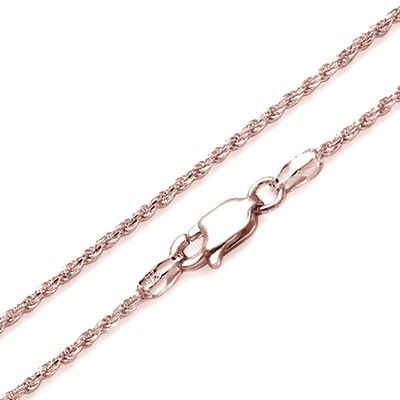 14K Rose Gold 1.25mm Rope Chain