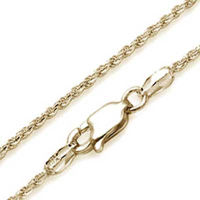 14K Yellow 3.0mm Gold Rope Chain